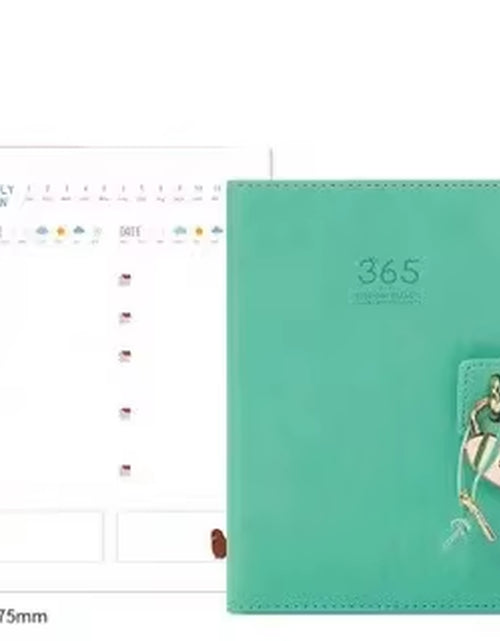 Load image into Gallery viewer, 2025 Cute Solid Color Magnetic Buckle Design 365 Day Weekly Plan Diary Planner Notebooks A6 Journal School Supplies Stationery
