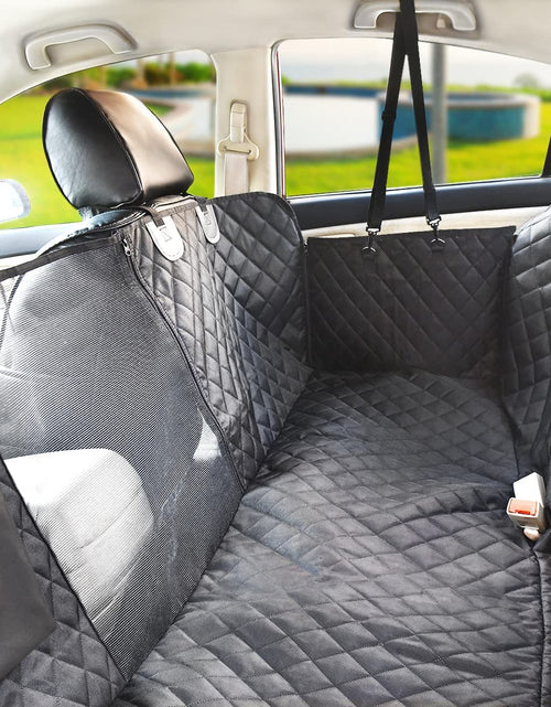 Load image into Gallery viewer, Dog Car Seat Cover for Back Seat, 100% Waterproof Back Seat Pet Cover for Dogs with Mesh Window, Scratch Prevent Antinslip Dog Hammock for Car
